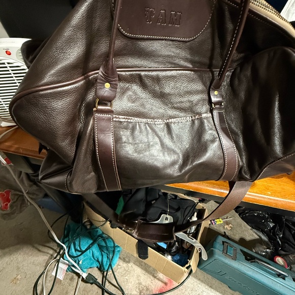 Leather Duffel Bag - Rich Brown South Texas Saddlery brand - Picture 2 of 6